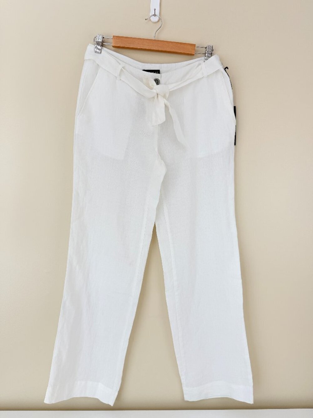 NWT Willi Smith 100% Linen Tie Waist Pants Size 6